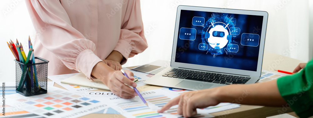 Poster chatbot software application for brisk online business that automatically reply to customer question