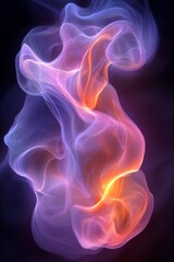 Obraz premium Abstract Colorful Swirls of Light and Energy, Background for Arts, Joy, and Entertainment