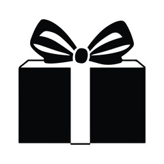 Logo gift icon simple shapes vector graphic