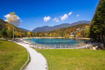Jasna pond near Kranjska Gora, Triglavski national park, Slovenia
