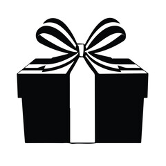 Logo gift icon simple shapes vector graphic