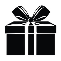 Logo gift icon simple shapes vector graphic