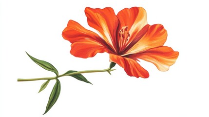 close up of an orange flower