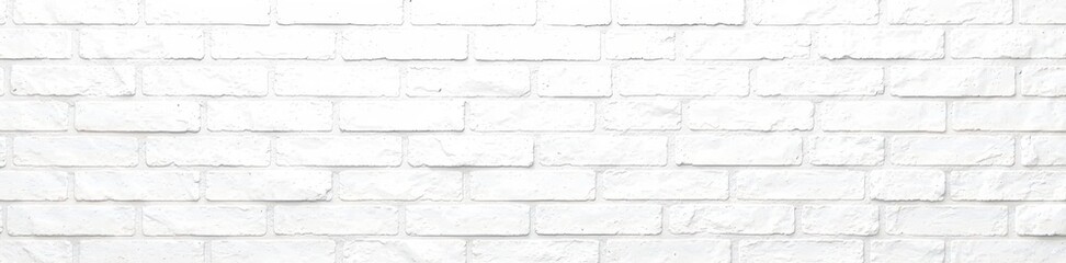 Obraz premium Textured white brick wall, perfect for repeating backgrounds , tile, clean
