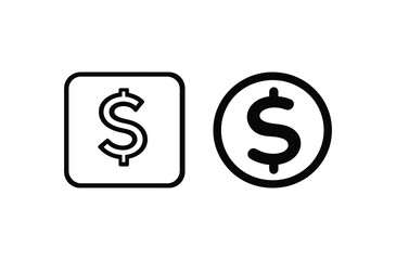 Dollar Vector silhouette design