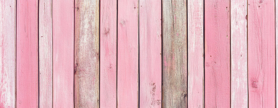 Pink wooden plank texture background - Powered by Adobe