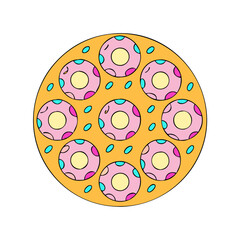 doughnut pattern background icon