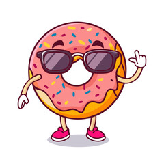 doughnut wearing sunglasses icon