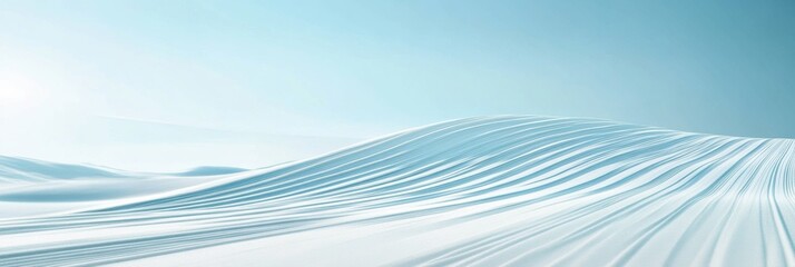 Abstract pattern trails in ski slope in ski resort.