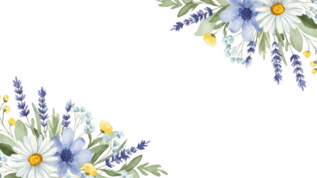 frame of flowers for design elegant and simple