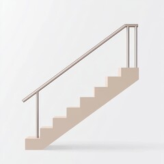 Modern staircase design featuring sleek lines and minimalism.