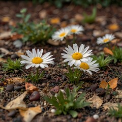 white daisies