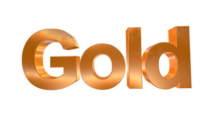 3d Gold text with golden and rainbow effects isolated on a transparent background. 3d elements for graphic design.	