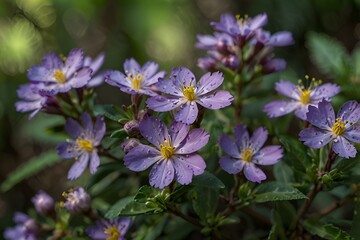 Naklejka premium violet flowers
