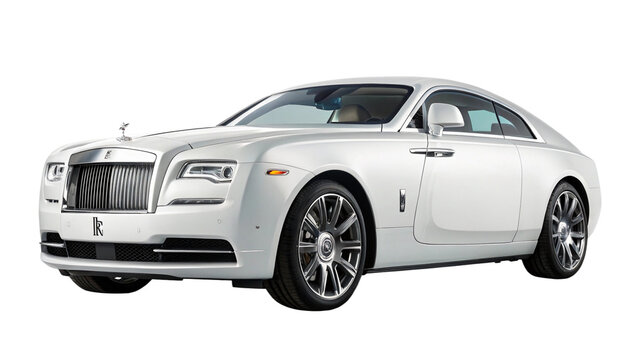 Rolls-Royce isolated on transparent background.  