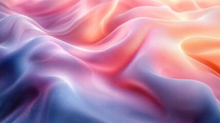 Obraz premium Abstract Background - Flowing Colorful Waves and Particles