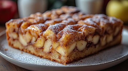 Juicy apple cinnamon cake
