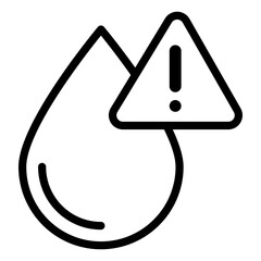 water warning icon