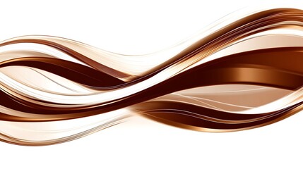 Fototapeta premium Abstract Brown And White Wave Design