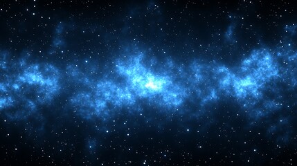 Celestial Nebula Blue Space Starscape Cosmic Dust