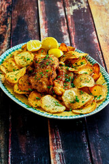 crispy fried fish fillets served with homemade seasoned potato chips