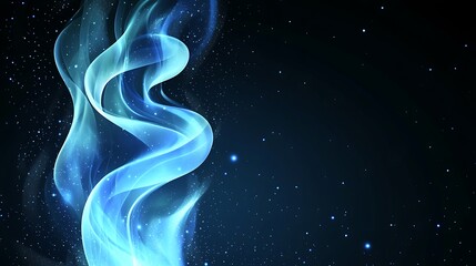 Obraz premium Abstract Blue Swirling Light And Sparkles Design