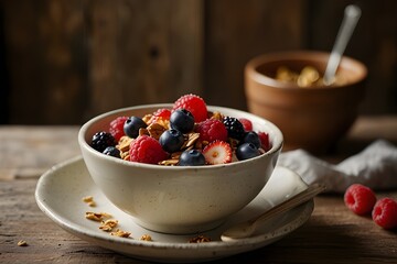 oatmeal with berries