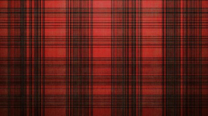 Obraz premium Red Plaid Textured Background for Christmas and Seasonal Designs