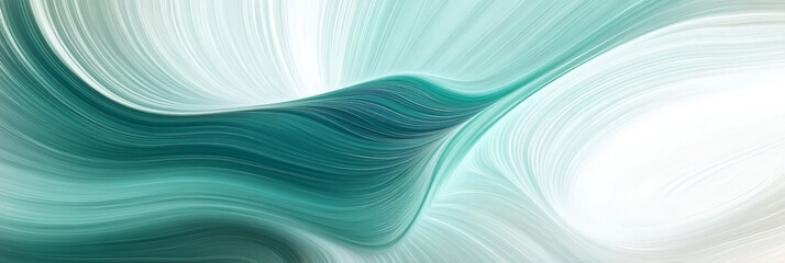 Fototapeta premium Abstract Swirling Patterns with Green and White Tones, Perfect for Backgrounds and Decorative Use in Various Creative Projects