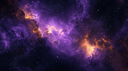 beautiful cosmic nebula with abstract color gradation