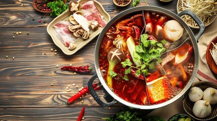 Relish the Fiery Delight of Chinese Hot and Spicy Hot Pot