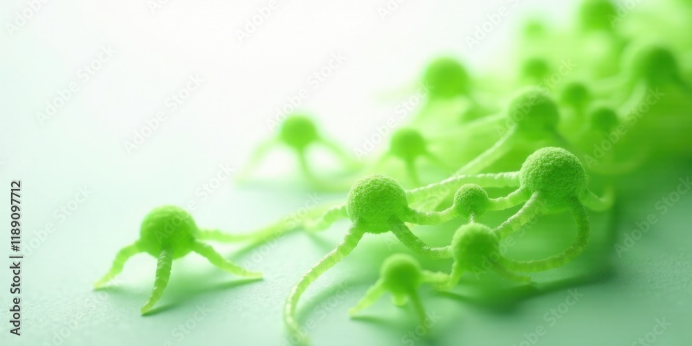 Aufkleber microscopic life forms a detailed study of cellular structures and their interconnections