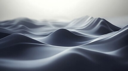 Obraz premium Abstract grayscale image of flowing undulating hills