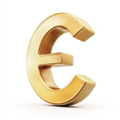 Obraz premium euro currency symbol in gold
