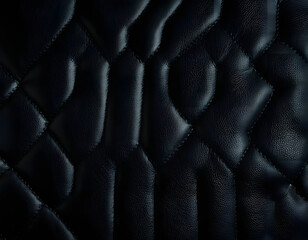 Obraz premium shiny black leather texture, black leather background. abstract background, AI-generated
