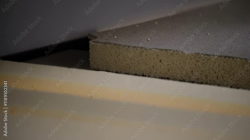 Aufkleber foundation insulation featuring a layer of rigid foam installed beneath the concrete slab provides t