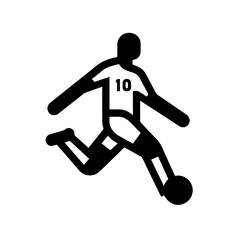 Vector of a soccer player