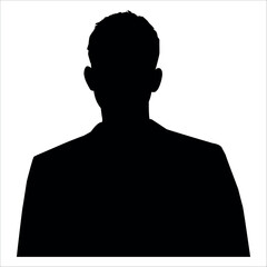 Businessman Avatar Profile silhouette vector illustration