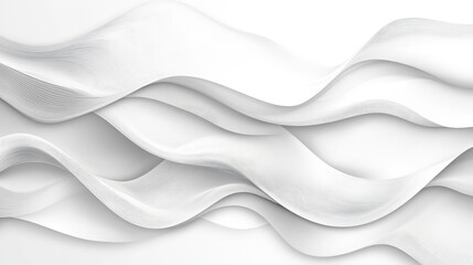 Minimalistic Monochrome Abstract Waves Seamless Texture