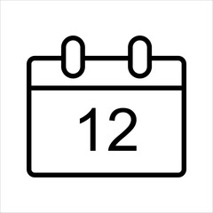 Calendar icons collection 1, 2, 3, 4, 5, 6, 7, 8, 9, 10, 11, 12, 13, 14, 15, 16, 17, 18, 19, 20, 21, 22, 23, 24, 25, 26, 27, 28, 29, 30. All days of yea. Vector illustration