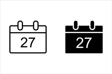 Calendar icons collection 1, 2, 3, 4, 5, 6, 7, 8, 9, 10, 11, 12, 13, 14, 15, 16, 17, 18, 19, 20, 21, 22, 23, 24, 25, 26, 27, 28, 29, 30. All days of yea. Vector illustration