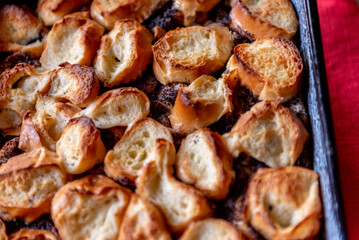 a sweet poppy seed-based bread dessert.
