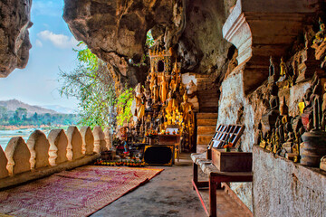 Pak Ou caves or Tam-Ting, Luang Prabang, Laos
