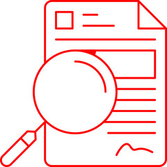 Find in Document icon single vector illustration