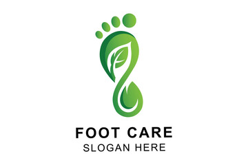 Unique foot care logo designs vector for clinics, foot care logo design, foot spa logo, feet care vector, healthy feet logo, Iconic foot logo symbol