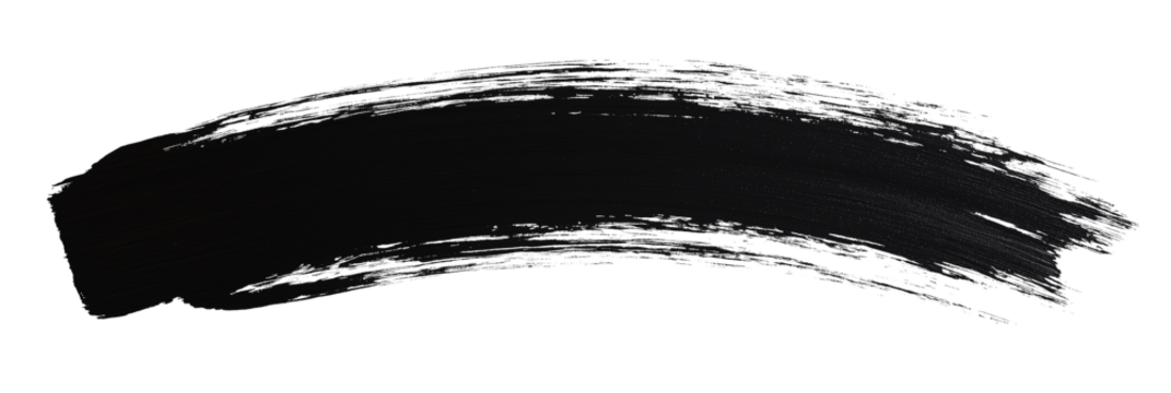 Flat Black Brush Stroke on White Background – Chinese Ink Style | perfect for digital designs, calligraphy, abstract compositions, graphic elements, and traditional painting effects. 