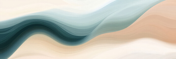 Obraz premium Abstract Waves of Colorful Sand Dunes - Aesthetic Background for Creative Design Projects