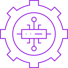 Server Settings icon single vector illustration