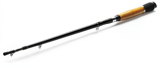 a fishing rod on a white background