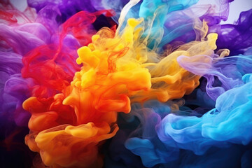 Obraz premium カラフル, 波, 煙, テクスチャ, 模様, デザイン, ペイント, アート, colorful, wave, smoke, texture, pattern, design, paint, art